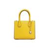 Michael Kors MK Mercer Однотонная Винтажный Замок Для Поездок Французский Логотип Кожаная Гармошка Сумка На Плечо Женские сумки Ярко-Желтый 30F6GM9M2L-719