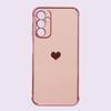 Case for Samsung Galaxy A14 4G/5G, Electro heart, pink rose gold
