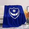 1PC Portsmouth Football Club Patterned Flannel Blanket Suitable For All Seasons for Home Decor Warmth and Comfort Gifts Holiday Present