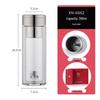 Heenoor Double-Layer Glass Tea Infuser Bottle XN-6662