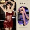 Sex underwear transparent lace sexy nightdress mesh suspender summer pure desire wind embroidery