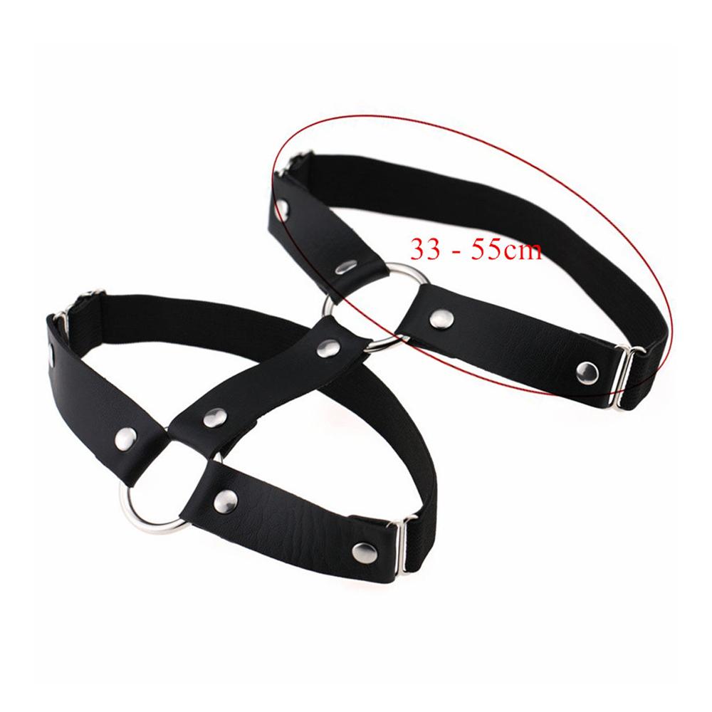 Регулируемая панк пижама подвязка для ног пояс для чулок кольцо для бедра готика
