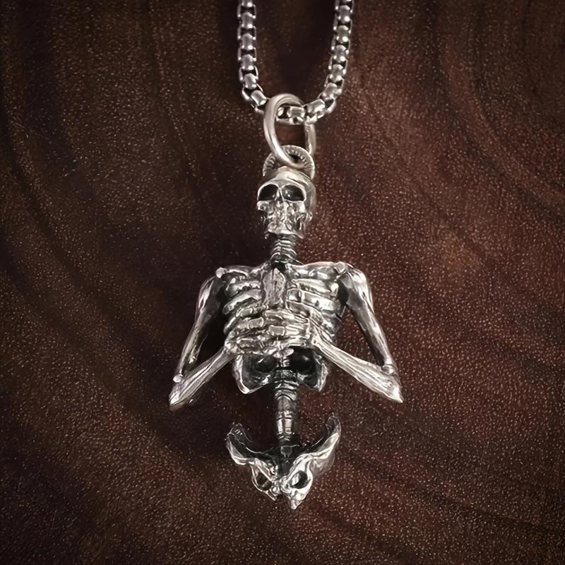 European and American Halloween Punk Style Skull Fashion Retro Jewelry Necklace Pendant
