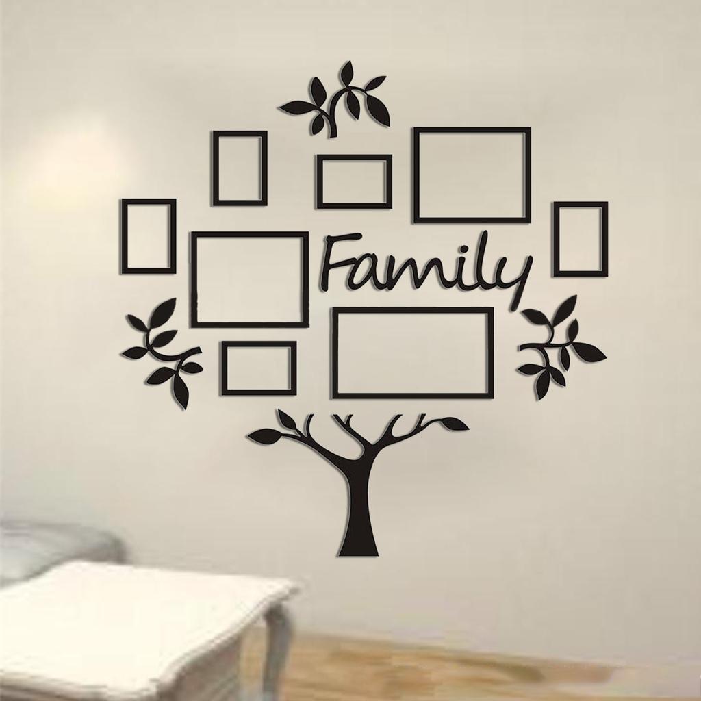 Wall Sticker Environmental Friendly Waterproof Corrosion Resistance Acrylic Photo Frame Wall Decor