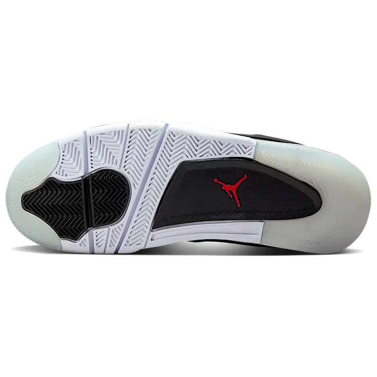 Air Jordan 4 RM черные металлические мужские кроссовки огненно-красные волчьи серые белые HV5184-010