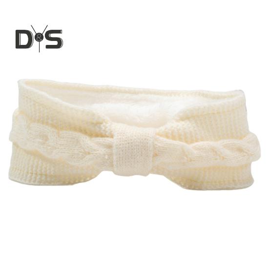Зимняя флисовая повязка на голову, однотонная, с перекрученной текстурой, утолщенная, теплая, эластичная, удобная, вязаная, утепленная повязка на голову