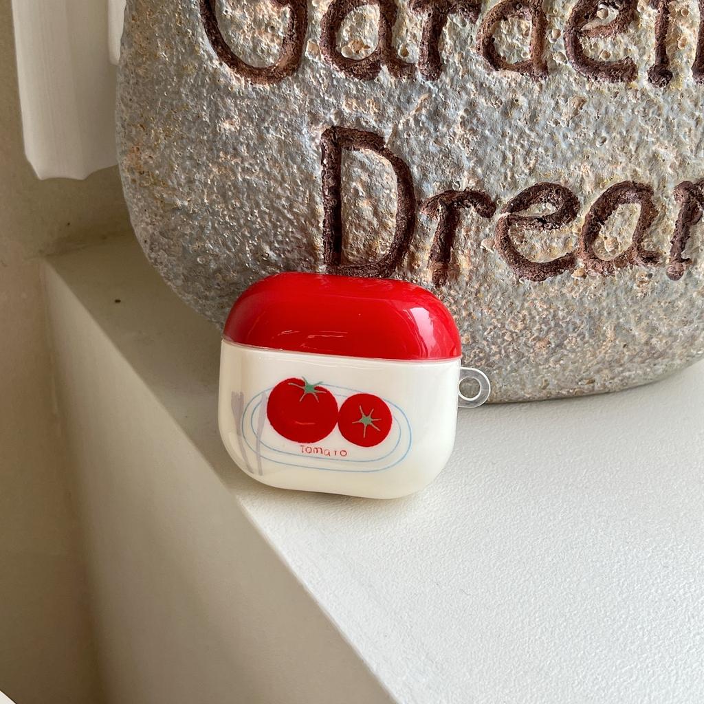 Cute niche tomato AirPods pro apple bluetooth headset case 1/1/1 generation cartoon case for women