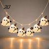 Lightweight Easy Hang Holiday Ornament Halloween Ghost String Lights, Fabric Witch Hat Devil LED Hanging Battery Operated Scary Party Decor for Party,