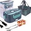 Rechargeable Portable Electric Lunch Box for Home & Car - Insulated & Heated