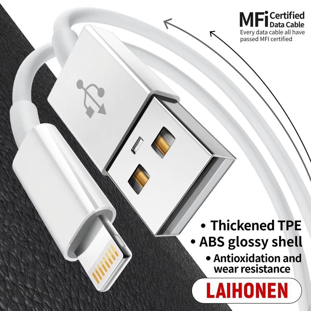 LAIHONEN Оригинальный Быстрый Зарядный USB-кабель PD 20 Вт для iPhone 14 13 12 11 Pro XS Max USB C Кабель Быстрой Зарядки 1 м 2 м 3 м