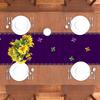 Mardi Gras Table Runner Purple Iris Fleur De Lis Tablecloth Fat Tuesday Brazil Carnival Masquerade Party Birthday Decorations and Supplies for Home
