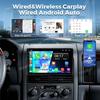 Autoradio 2DIN avec écran 2K, Carplay, Android 16 Qualcomm pour Jeep Grand Cherokee II WJ 1998-2004, unité centrale stéréo