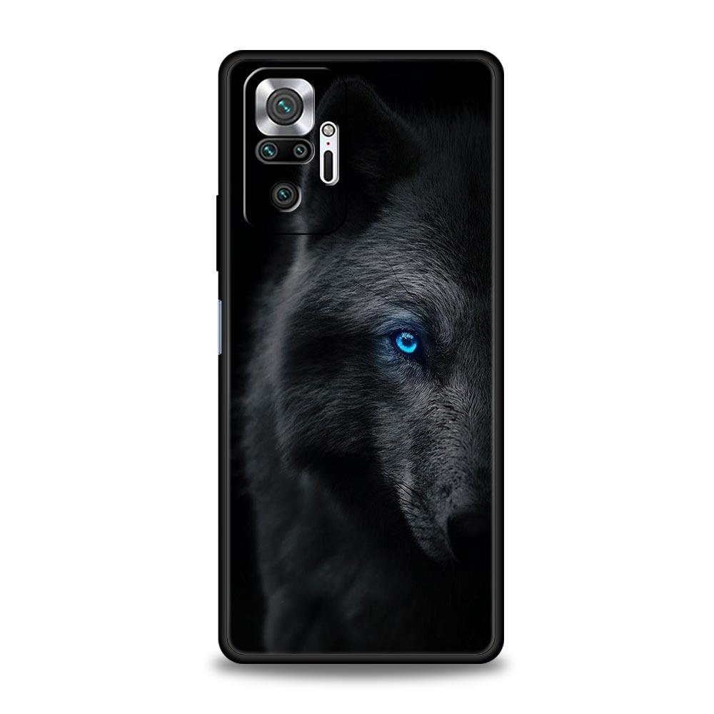 Чехол для телефона для Xiaomi Redmi Note 14 13 12 5G 9S 9 10 11 Pro Plus 4G 9T 14C 13C 12C 10C 9C 9A Мягкая крышка Волк