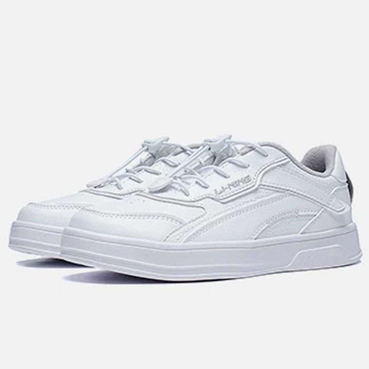Li Ning Kids Sports Lifestyle Series Прочная повседневная обувь Детская обувь белого цвета YKCT112-7