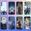 Игровой W-Warframe Чехол для телефона с HD-печатью для Samsung Galaxy A73, A72, A71, A70, A52, A51 Другие Мягкий Черный Чехол