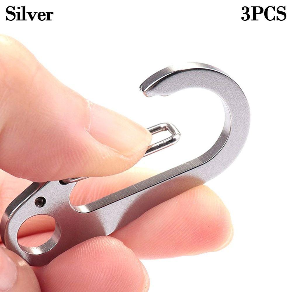 Веревка Многофункциональный D-образный карабин Пружинная быстроразъемная пряжка Подвесная пряжка Брелок из нержавеющей стали