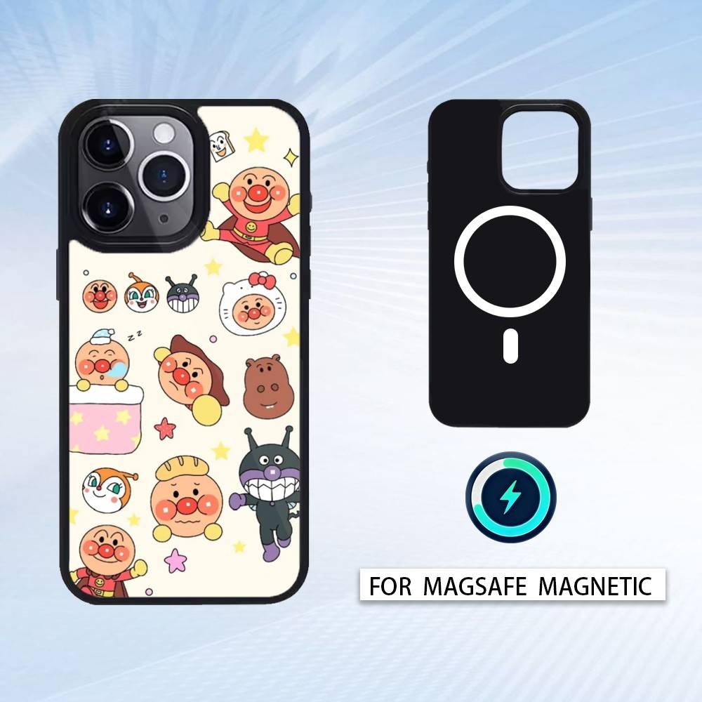 Anime A-Anpanman  Phone Case For iPhone17,16,15,14,13,12,11 Plus,Pro Max Magnetic For Magsafe Wireless Charging