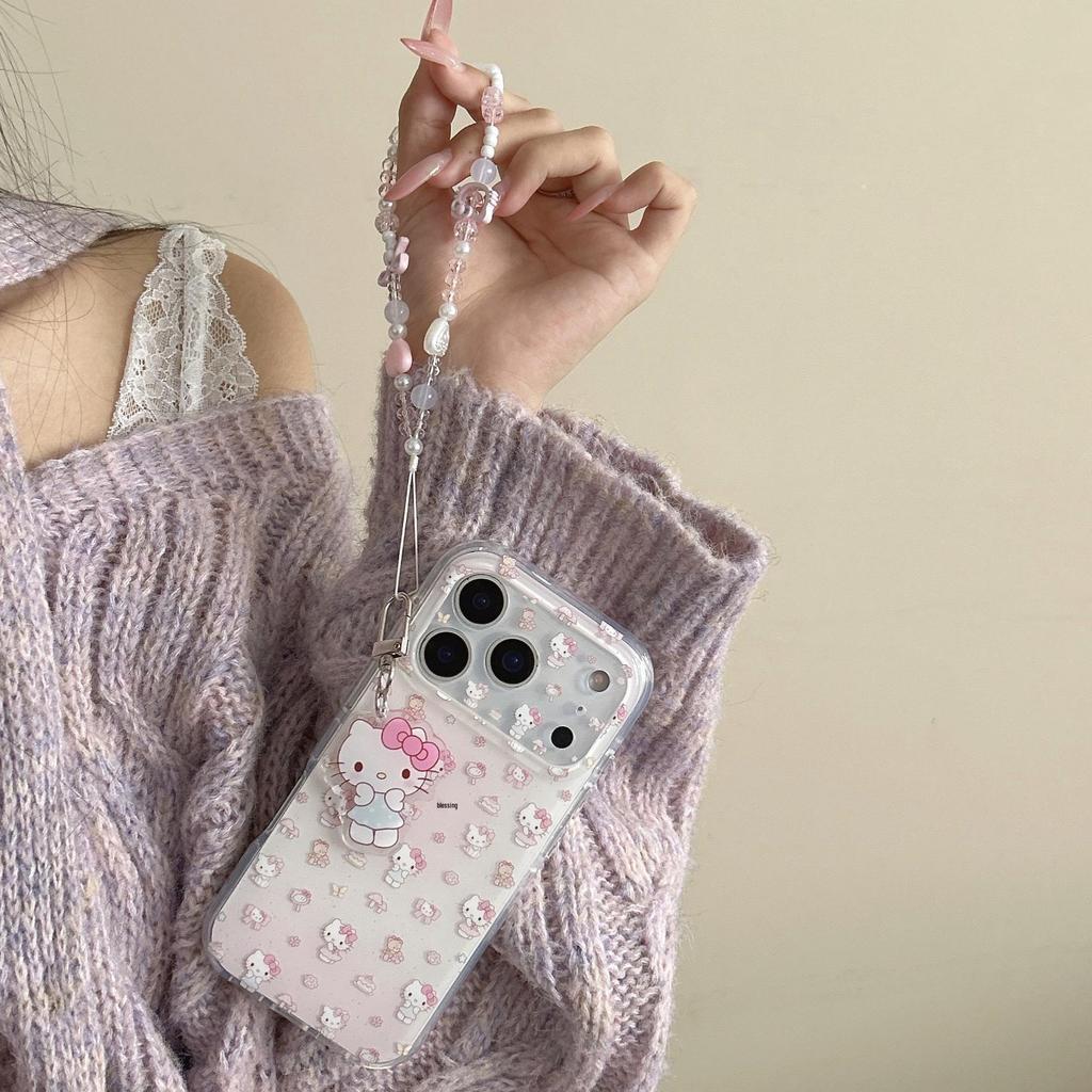 Корейский розовый чехол для iPhone с изображением сердечка, десерта и кошки для 17/16 Pro Max/15/14