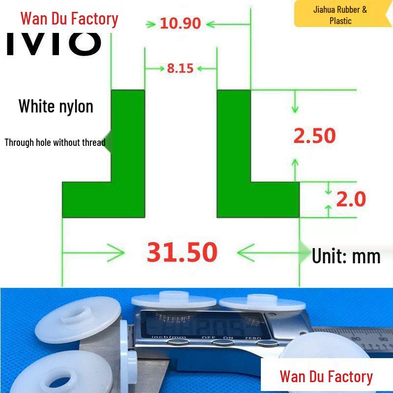 T-Shaped Nylon Insulating Bushing Spacer for M3-M35 Threads