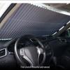 Автоматическая выдвижная шторка-солнцезащита на лобовое стекло для летней защиты автомобиля