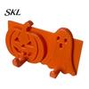 Orange Halloween Hook Pumpkin Ghost Key Hook, 3D Printed Wall Decor, Self Adhesive Holder, No Drill Hanging Reusable Sticky