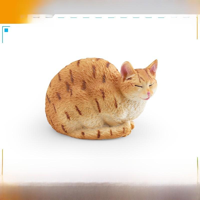Американская короткошерстная кошка ПВХ Фигурка животного Статическая модель Для детской игровой комнаты Декор