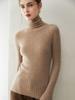 Women's Pure Cashmere Long Sleeve Sweater - New Autumn/Winter Stylish Base Layer with Stack Collar