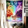 Pokmon Eeveelutions Tapestry Wall Tapestry Wallmounted Background Cloth Background Cloth Soft Atmospheric Background Cloth