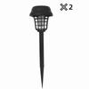 1/2/4PCS Solar Powered Solar Bug Zapper No Wiring Lighting Mosquito Lamp Mosquito Zapper  Outdoor