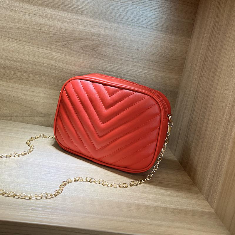 Сумка из ромбовидной вышивальной нити, женская новая ретро женская сумка, сумка-мессенджер на цепочке, модная и простая маленькая квадратная сумка