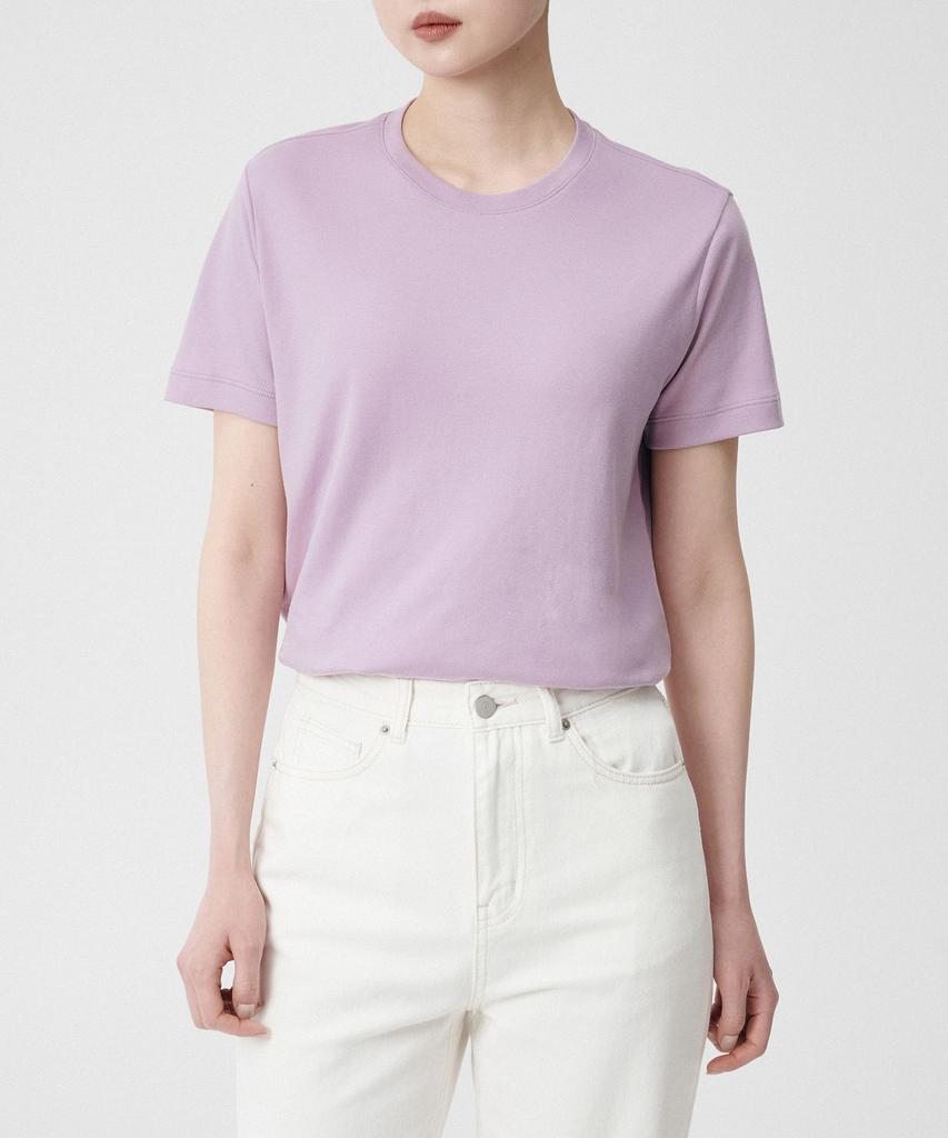MUSINSA STANDARD WOMAN Women'S Basic Crew Neck T-Shirt [Lilac]