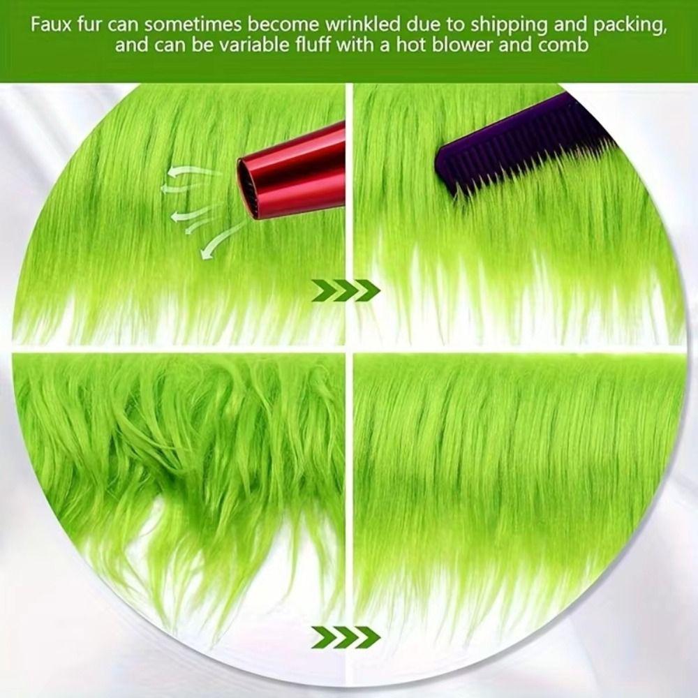 DIY Plush Trimming Fabric Fluffy Xmas Tree Decor Ribbon Christmas Party Props Gnome Beard