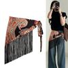 Embroidered Printing Ethnic Triangular Waistband Chinese Style Bohemia Wide Waistband  Female