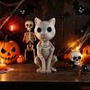 Festival Window Ornaments Skeleton Animal Statue Spooky Deer Cat Duck Figurine Resin Horror Theme Party Decor Ornament for Halloween Table