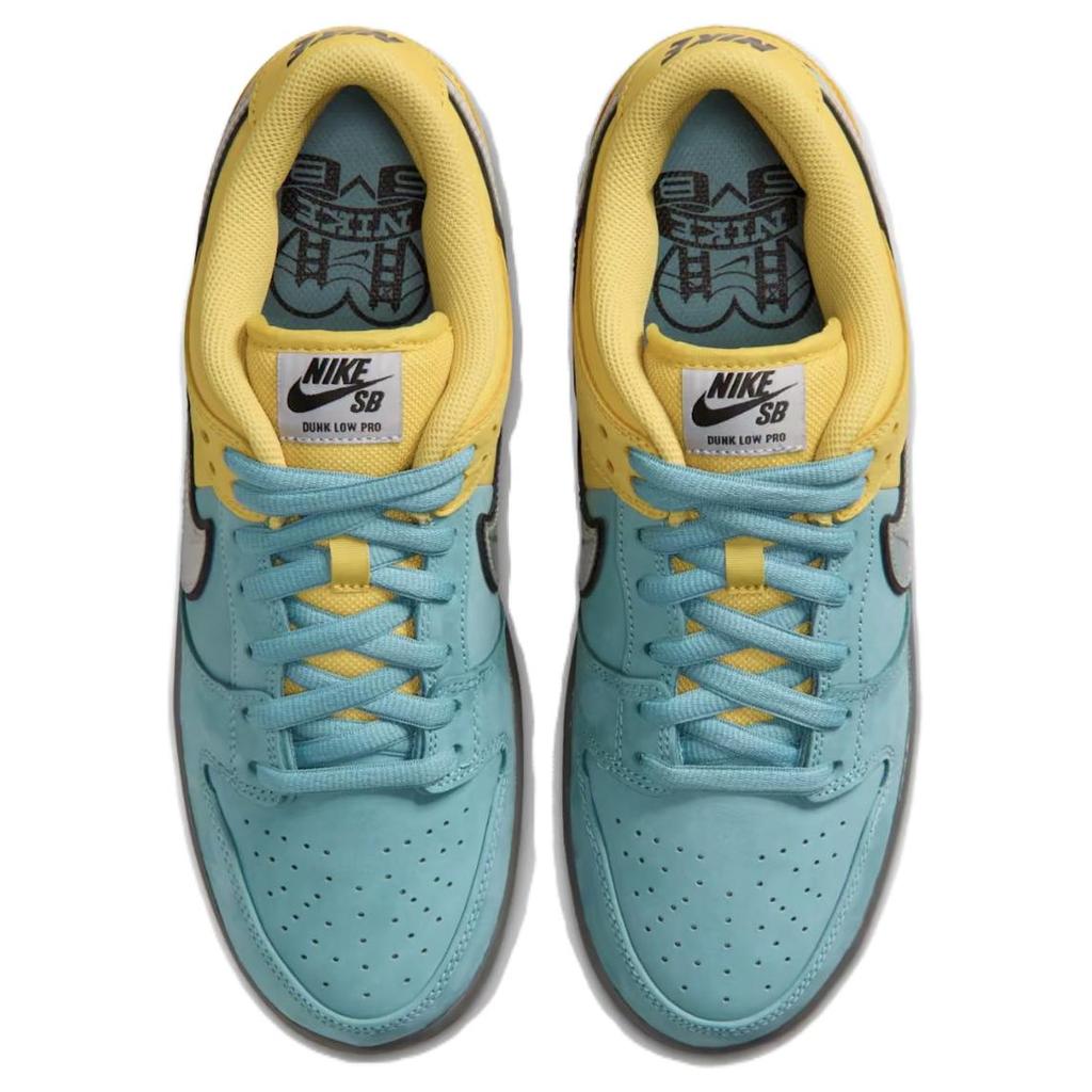Nike SB Dunk Low Muni Fast Pass Молния Мужские Кроссовки Желтый Молния Серый Волк-Джинсовый-Бирюзовый--Железный Серый-Черный IR1888-700