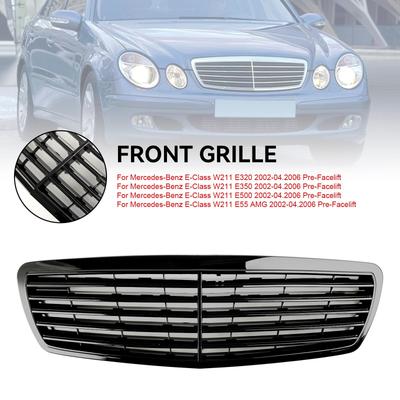 Передняя решетка радиатора подходит для Mercedes-Benz E-Class W211 E320 E350 E55 2002-2006