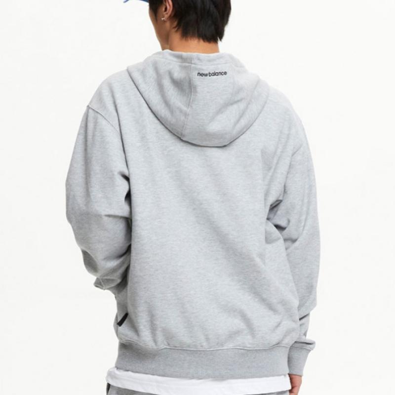 New Balance Толстовка с капюшоном Uni Essential Small Logo на молнии Nbmdfco103 2 типа 1 упаковка
