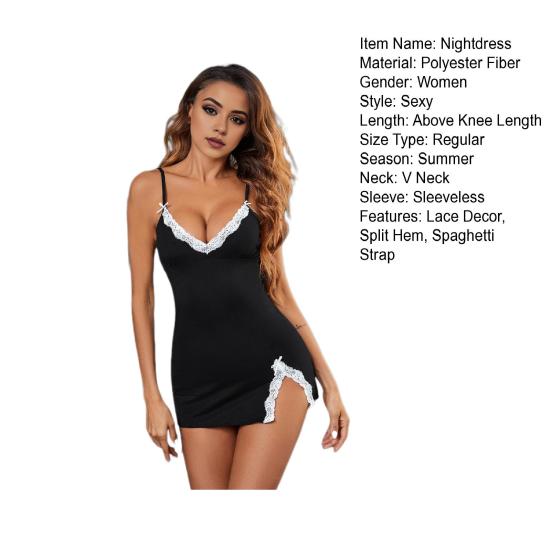 2 шт./комплект женские летние ночные рубашки трусики комплект бретельки-спагетти без рукавов бант кружево