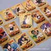 55pcs Naruto Card Gold English Series Kakashi Uchiha Sasuke Rare Collection Combat Children Fan Gift Desktop Game Toy