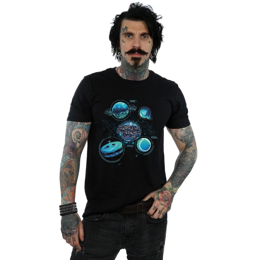 Ready Player One Mens Universe Map T-Shirt
