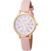 Полевые часы Analog Watch GY006-2 Розовый кожаный ремешок Женские часы