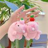 Плюшевая игрушка-брелок Капибара, сжимаемая, плюющаяся пузырями, подвеска на сумку Капибара, мягкая игрушка для снятия стресса, подарок на день рождения для ребенка