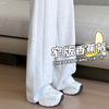 Gray Sweatpants Women's Autumn New Straight Casual Pants Loose and Lazy Wide-leg Pants Small Sweatpants