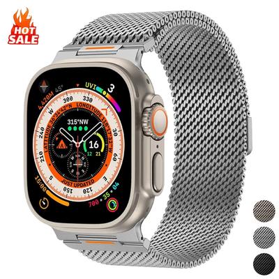 Миланская петля Ремешок для часов Apple watch Ultra 3 Браслет 49 46 44 45мм Браслет iWatch Серии 11 10 9 8 7 6 5 4 Магнитные браслеты