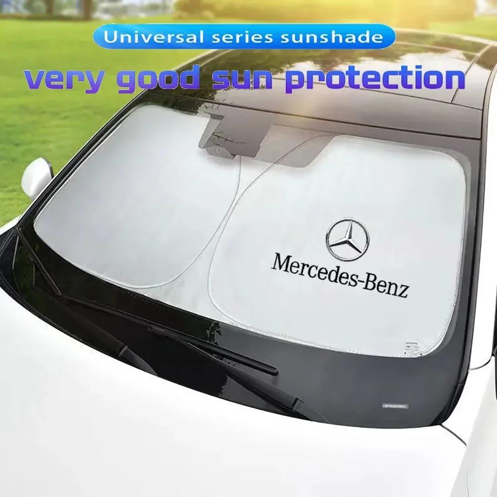 NGR2 UV Car Front Windshield Sunshade Sunshade Protective Cover For Mercedes Benz AMG W203 W206 W220 W205 W211 W212 GLE GLC GLK GLS
