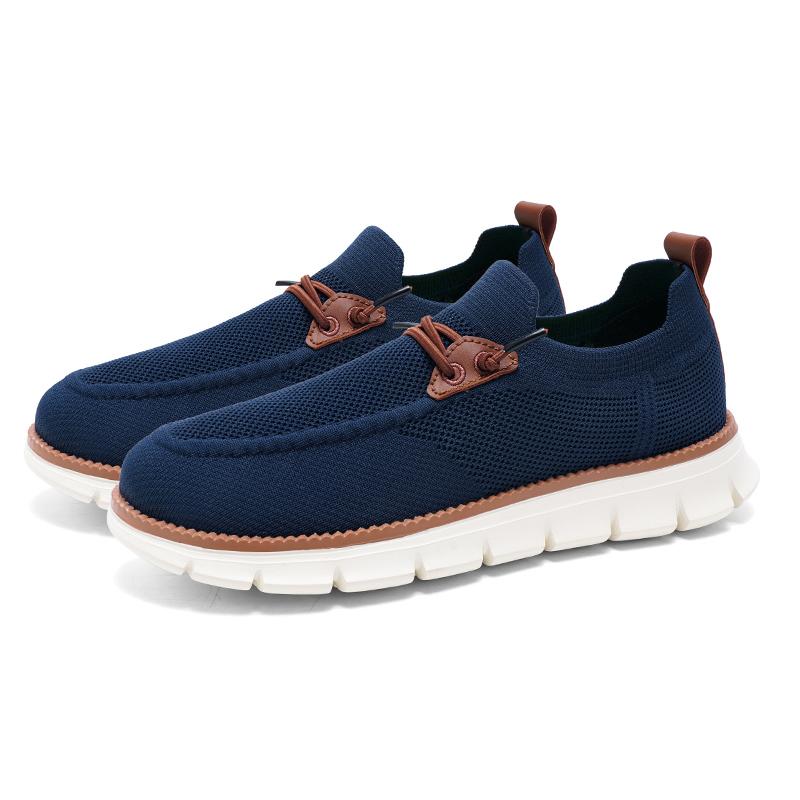Big Size 39-48 Breathable Mesh Shoes Men Slip-On Flat Casual Sneakers Man Comfortable Lightweight Men's Loafers Zapatos Hombre