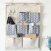 Cotton Linen 7 Pockets Hanging Bag Waterproof Cosmetic Toys Organizer Bedroom