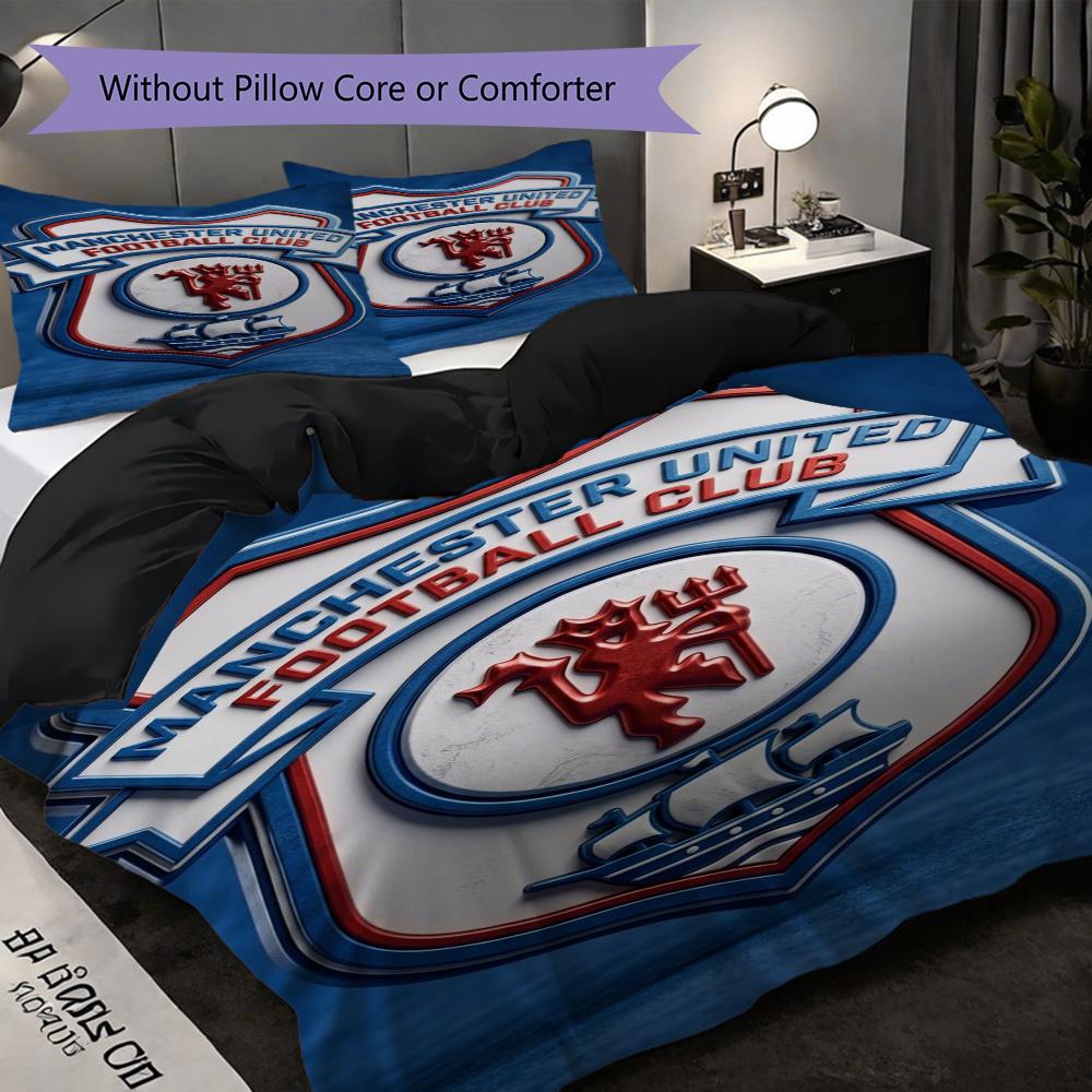 Glory Legacy Three-piece set (1 * duvet cover + 2 * pillowcase, without core) 2D Flat Soft and comfortable Duvet cover and pillowcase Bedding set