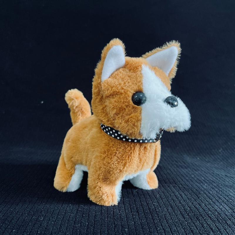 1Pcs Child Friendly Leashed Puppy Doll, Electronic Barking and Walking Plush Toy as Gift