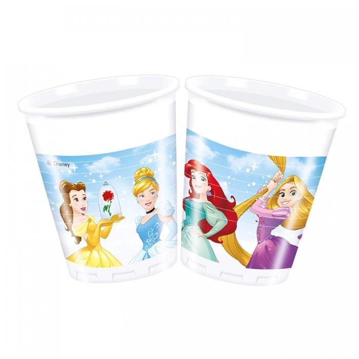 Disney Princess Princess Heart Strong Plastic Party Glasses (Pack of 8)